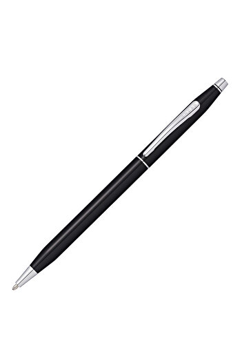 Cross Classic Century Lacquer Black Chrome Trim Ball Pen