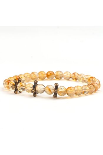 Mitr Citrine Natural Stone Bracelet (6 mm) – Mental Awakening