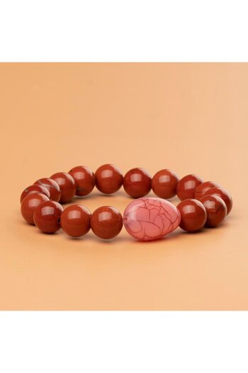 Mitr Jasper Natural Stone Bracelet (10 mm) – True to Yourself