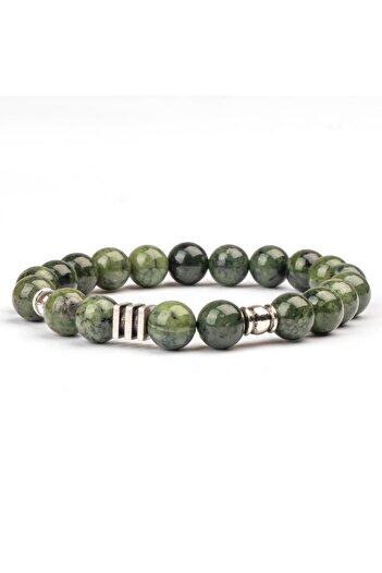 Mitr Canadian Jade Natural Stone Bracelet (8 mm) – Echo of the Soul