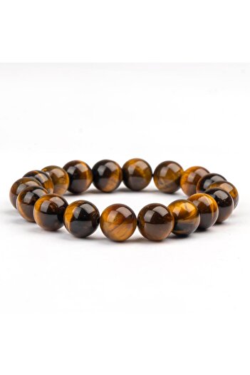 Mitr Tiger's Eye Natural Stone Bracelet (10 mm) – the Spirit of Balance