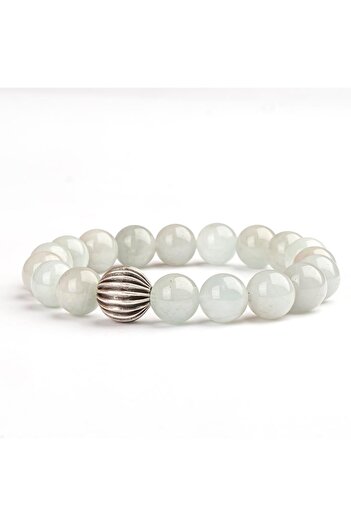 Mitr Aquamarine Natural Stone Bracelet (10 mm) – the Elegance of the Water Element