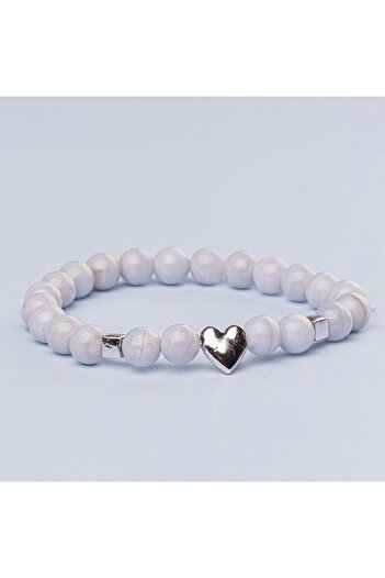 Mitr Chalcedony Natural Stone Bracelet (8 mm) – Journey of Expression