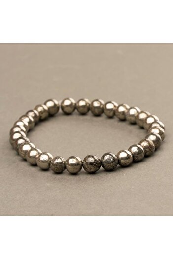 Mitr Pyrite Natural Stone Bracelet (6 mm) – Energy Seal