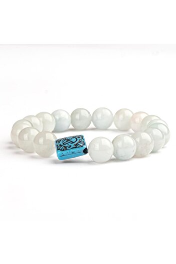 Mitr Aquamarine Natural Stone Bracelet (10 mm) – Elegant and Meaningful