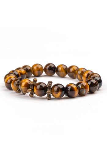 Mitr Tiger's Eye Natural Stone Bracelet (8 mm) – Pulse of the Soul