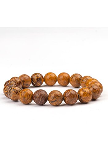 Mitr Tree Jasper Natural Stone Bracelet (10 mm) – Spiritual Grounding