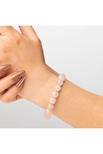 Mitr Pink Quartz Natural Stone Bracelet (10 mm) – Coolness Talisman