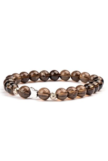 Mitr Smoky Quartz Natural Stone Bracelet (8 mm) – Aura Effect