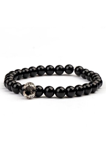 Mitr Onyx Natural Stone Bracelet (6 mm) – Negative Energy Remover