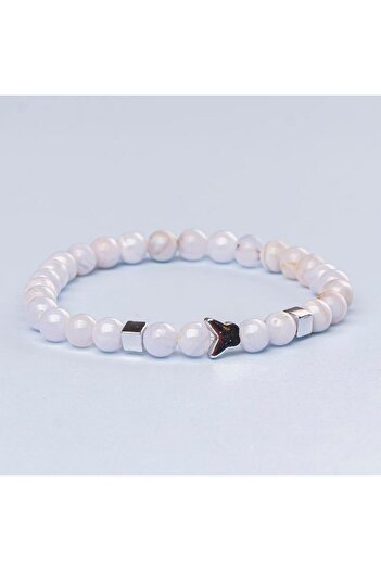 Mitr Chalcedony Natural Stone Bracelet (6 mm) – Inner Tranquility