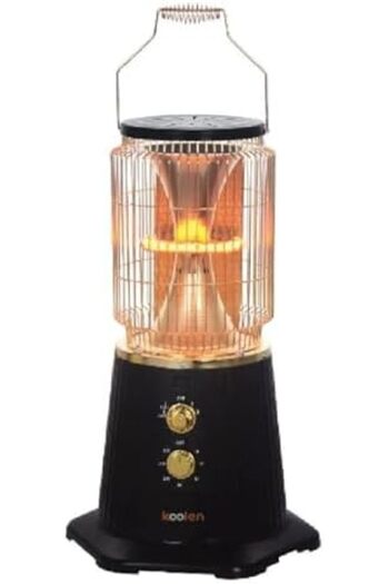 Koolen Round Tube Heater With Fan 1800 W 807102055 Gold/Black