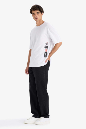 DeFacto E6111 Black Sergio Regular Fit Regular Cut Regular Waist Pipe Leg Jeans