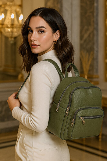 ESTUTE Luxury Multi-Compartment Soft Leather Backpack