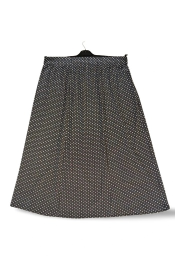 shopwave Elastic Waist Full Lycra Pigment Combed Cotton Skirt Mother's Skirt Long Prayer Skirt - - D3