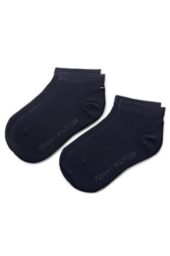 Tommy Hilfiger Set unisex pentru copii, format din 2 perechi de șosete joase pentru copii 301390 Albastru