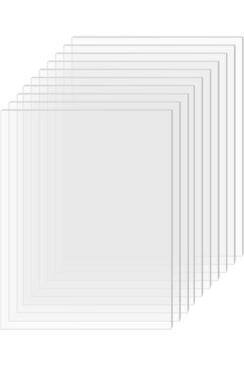 BPA Transparent Acrylic Sheet Made of Cast Plexiglass, 2mm Thickness with Protective Paper, Size 13×18