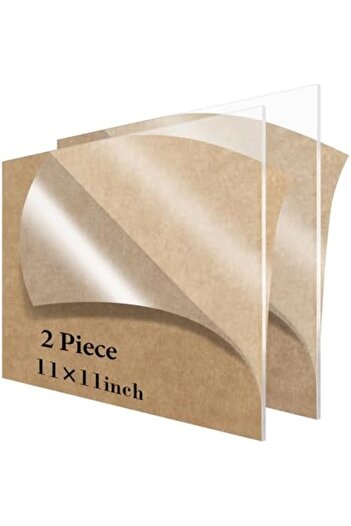 Slasa Linluck 6 Pieces 8 x 8 Acrylic Sheets, 1/8 Inch (3 mm) Thick
