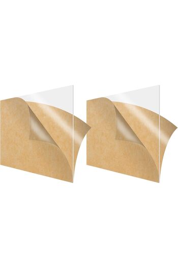 Slasa Acrylic Sheet 3mm, Size 12 inch x 12 inch, 1/8 inch Thick, 2-Pack