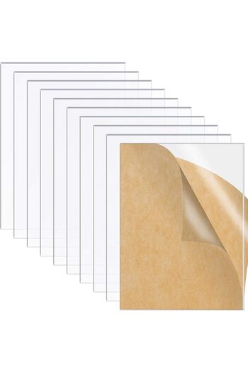 Lonely high heels 10 Pieces of Transparent Acrylic Sheets from Perspex, 2mm - Square Clear Board for Photo Frame and G