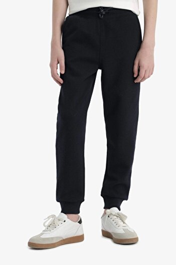 DeFacto K8846 Lacivert Erkek Çocuk Beli Lastikli Okul Jogger Eşofman Altı