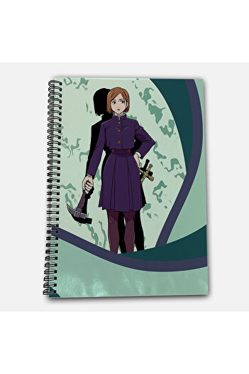 Define Moyas Jujutsu Kaisen Kugisaki Nobara Unlined A4 School Notebook 72 Sheets Model 3