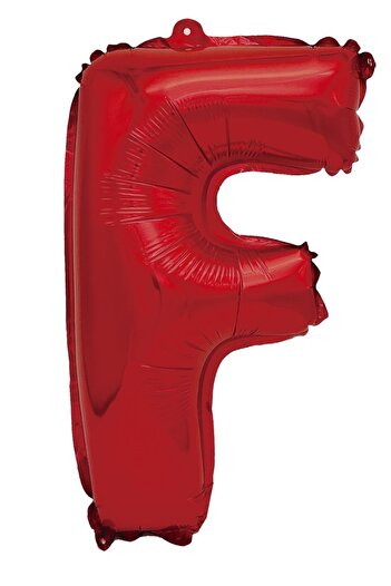 SDX Market Metallic foil letter balloon, Mirific Party letter F, red, 40cm