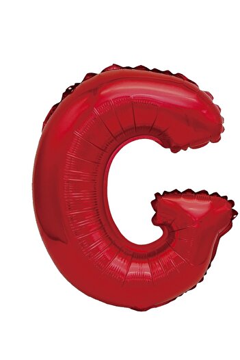 SDX Market Metallic foil letter balloon, Mirific Party letter G, red, 40cm
