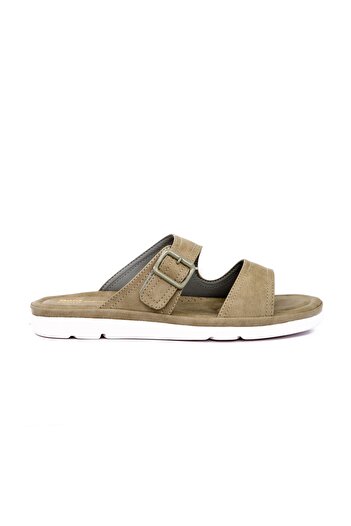 BATA Double Strap Buckle Detail Flat Sandals