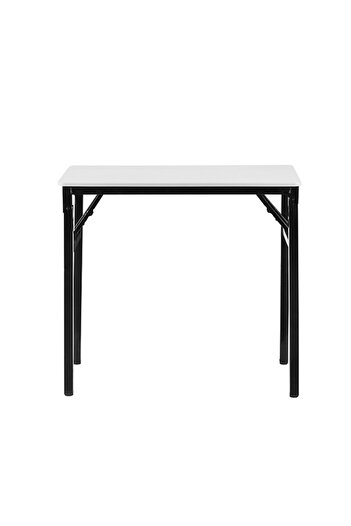 Lawazim Folding Table 80x40cm - Single Layer Desk with Iron Frame and Anti Slip Feet