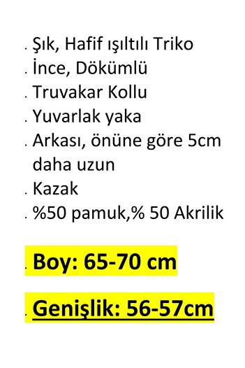 anne moda ankara 1st quality knitwear, glittering, three quarter sleeves, comfortable fit, cotton sweater