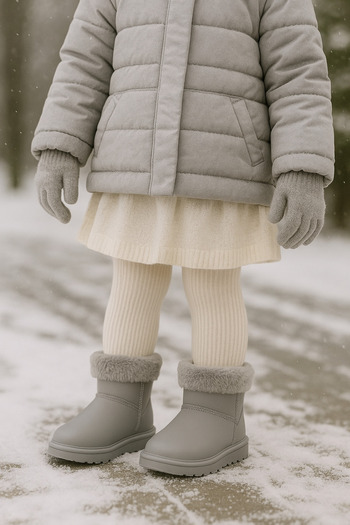 CRAFT MODA Children's Waterproof Rain & Winter Boots with Fur Inside