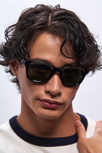 Bilge Karga Belen Black Green Men's Sunglasses