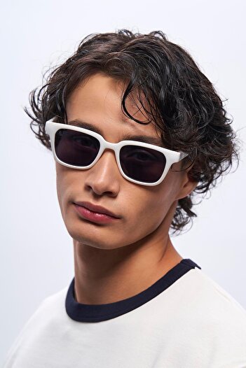 Bilge Karga Elvin White Black Men's Sunglasses