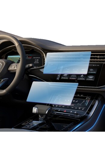 Optim Solution Set 2 Hydrogel Navigation Screen Protectors for Audi Q8 2021