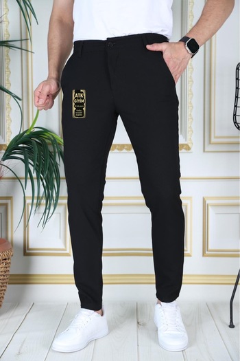 ATKGİYİM Pantolon Modern Tarz Erkek Gri Kumaş Pantolon – Slim Fit Kalıp