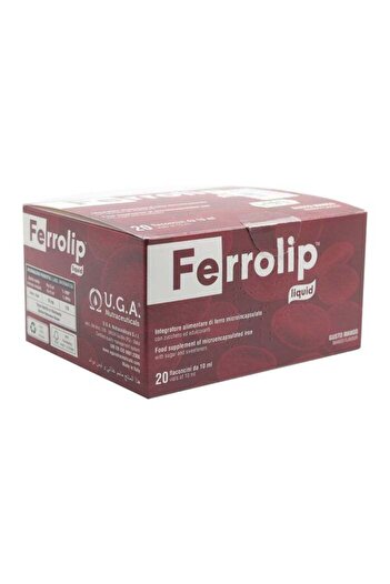 U.G.A Nutraceuticals Ferrolip Liquid Mango Flavour 20 Vials 10 Ml