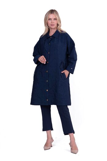 Invee Leaf short cap navy blue