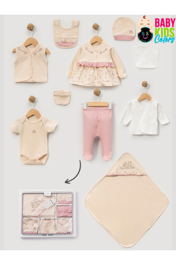 baby kids colors Kutulu Pleated Rabbit Combed Cotton Set of 10