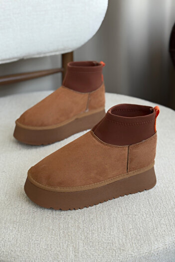 GOFFSHOES Γυναικείες μπότες Royal Stretch Short - Tan Suede