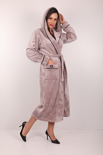 Wild Love 100% Bamboo Hooded Long Dressing Gown
