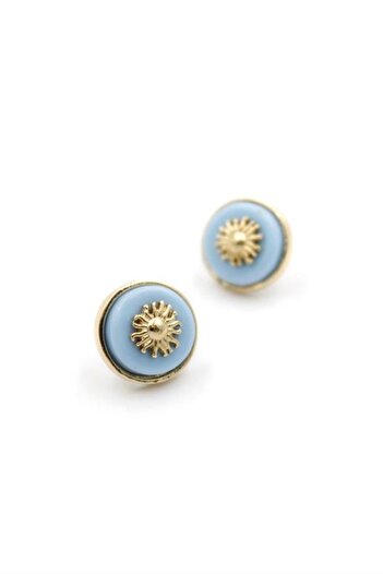 shopwave Sun Earrings - Blue