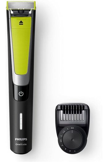 Philips OneBlade Pro Shaver & Trimmer, Black/Lime Green/Silver, QP6505/23