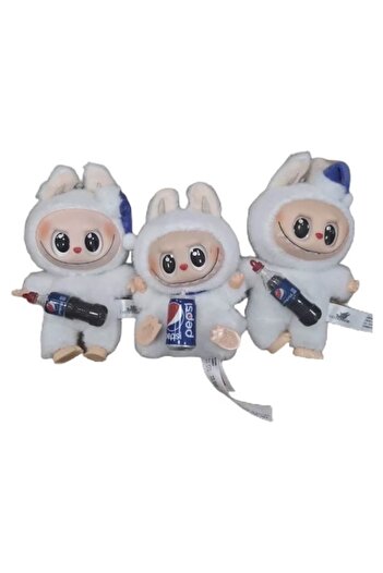 victiny Plush Toy Keychain for Backpack, Bag, and Keys, Fluffy and Adorable, Model Pepsi