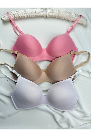 ROZENİN LINGERIE Wireless Lotus Recovery Economical Package Set of 3 Bras