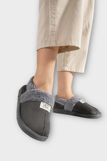 Liger Ultra Light Furry Inside Home Shoes Women's Slippers Smoked