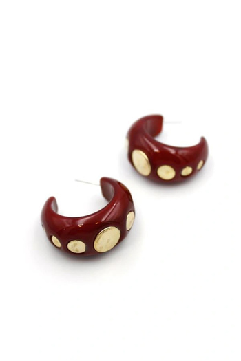 shopwave Halka earrings - burgundy