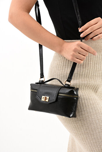 Çanta Trend Isabella Model Black Women's Hand and Shoulder Bag