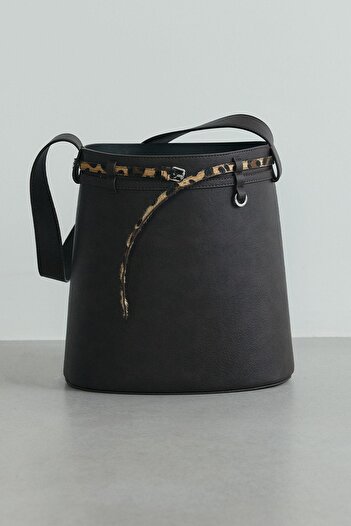 Suud Collection Bitter Brown Lora Belted Leather Bag