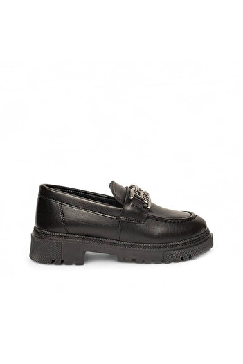 trender Pantofi mocasini pentru fete General Filet 200 negri 59200